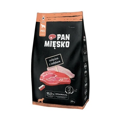 Pan Mięsko telecí křupky s krůtou M 2 x 20 kg