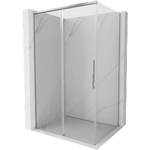 Mexen Rox плъзгаща се душ кабина 125 x 70 см, прозрачна, хром - 8C2-125-070-01-00 (8C2-125-070-01-00)