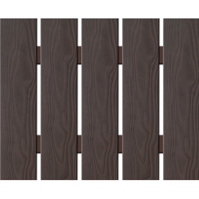 WPC plotovka 3D line Nextwood, šířka 139 mm, barva wenge Výška: 1,6 metru