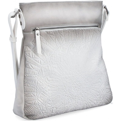 Indee crossbody kabelka s mandalou 6280 bílá