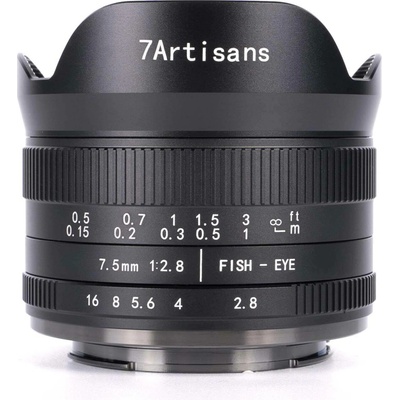 7Artisans 7,5mm f/2,8 MK II Rybí oko APS-C Canon EOS-M A302B-II