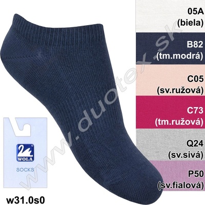 WOLA Členkové ponožky w31.0s0 G95 čierna