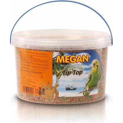 MEGAN Tip-Top Zmes krmiva pre vlnité papagáje 2,31 kg 3 L