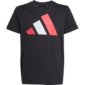 Adidas Детска тениска adidas Kid's Bold Tee 160 T-shirt - Black / Pure Ruby / White - размер 128 (EU) (704-4531-0911)