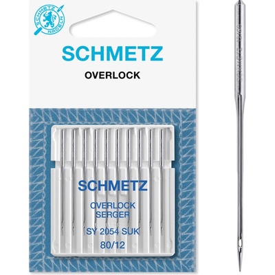 Schmetz Jehly pro overlocky Singer SY 2054 SUK XCS 80 - 10 ks