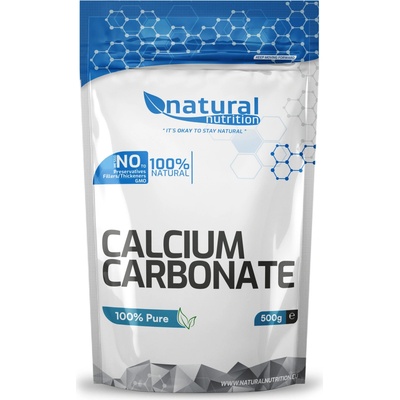 Natural Nutrition Calcium Carbonate uhličitan vápenatý prášok 500 g