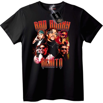 NOONEBRAND Тениска Bad Bunny Бенито - 2XL, White