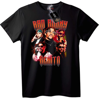 NOONEBRAND Тениска Bad Bunny Бенито - 2XL, White