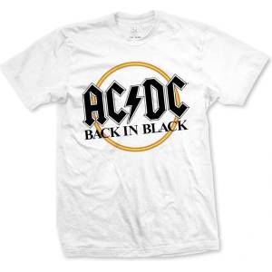 AC/DC Back in Black White S Риза (ACDCTS12MW01)