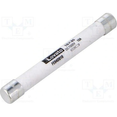 LOVATO ELECTRIC FE04D010 Pojistka: tavná; 10A; 1,5kVDC; gPV; 10x85mm