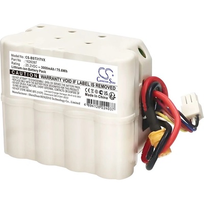 Cameron Sino Батерия за акумулаторна прахосмукачка за домашни любимци Bisell ICONpet Turbo P3025, 3000 mAh, Li-Ion (CS-BST317VX)