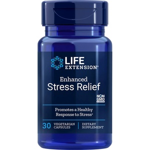 Life Extension Стрес и добро настроение - Маточина + L-Теанин - Enchanced Stress Relief, 30 капсули (00987 LE)