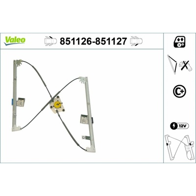 Mechanizmus zdvíhania okna VALEO 851127 851127