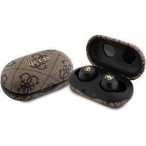 CG Mobile Guess 4G PU Metal Logo TWS brown (GUTWSP4EGW) Слушалки