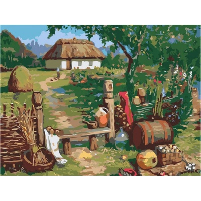 MALUJEŠ Malování podle čísel NA VENKOVĚ Rozměr 40 x 50 cm Rámování vypnuté plátno na rám