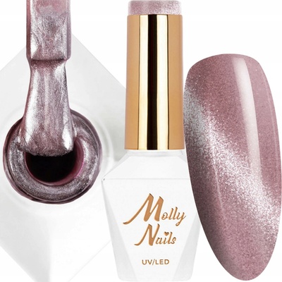 Magnetický hybridní lak Cat Eye Crystal Water Molly Nails 8g Č. 165