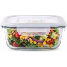 Altom Design Tesná sklenená nádoba na potraviny Fresh štvorcová 1,1 l