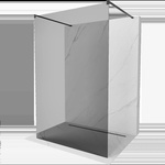 Mexen Kioto Самостоятелна душ стена 100 x 200 см, графит 8 мм, черна - 800-100-002-70-40 (800-100-002-70-40)