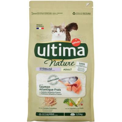 Ultima s lososom pre sterilizované mačky 1,2 kg