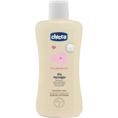 CHICCO Масажно олио за бебета над 0 месеца, Chicco Baby Moments Massage Oil 200ml