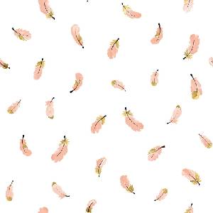 Lilipinso Детски тапет 10 м x 50 см Gold Feathers - Lilipinso (H0563)