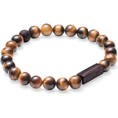 BeWooden Náramek Tigris Bracelet hnědá XS B13