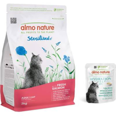 Almo nature HOLISTIC cat adult Sterilised čerstvý losos 2 kg