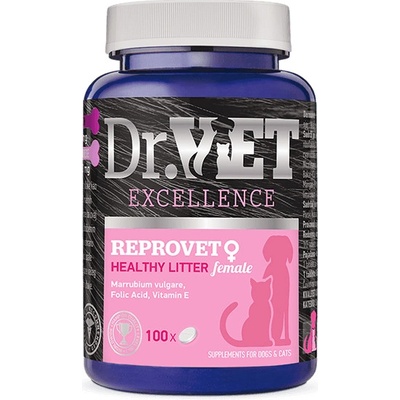 Dr.Vet Excellence REPROVET female pre zdravé a početné vrhy 100 g 100 tabliet