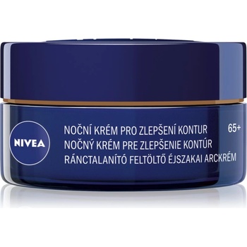 Nivea Anti-Wrinkle Contouring нощен лифтинг крем за определяне контурите на лицето за изглаждане на контурите 65+ 50ml