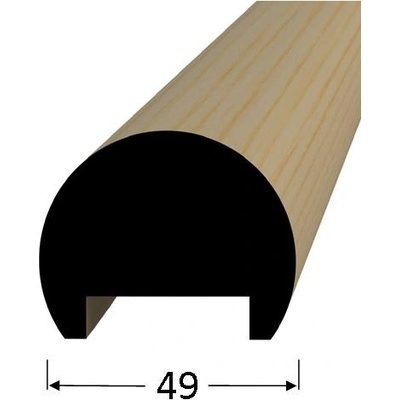 Madlo borovice prům.49mm, délka 250cm