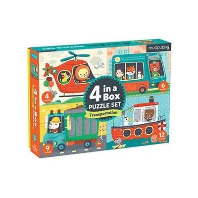 Mudpuppy Set 4v1 Transportation