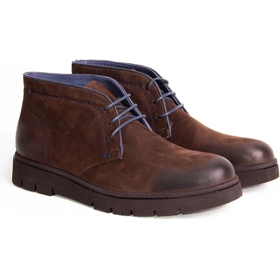 Jacket Club Мъжки боти от естествена кожа 6820/1 - Кафяви #317483 (317483_Кафяво)