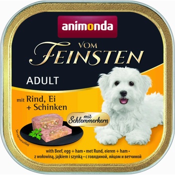 Animonda vom feinsten 2 in 1 beef eggs and ham -Кучешки пастет с говеждо, яйца и шунка, 150 гр