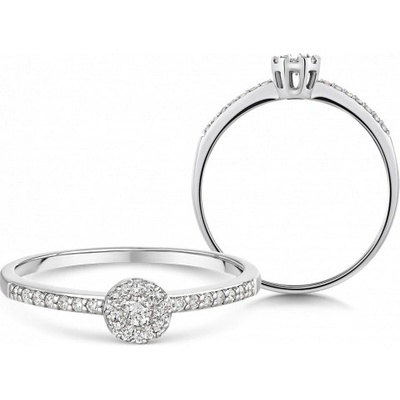 Sofia Diamonds zlatý zásnubný prsteň s diamantami GEMBG28933 05