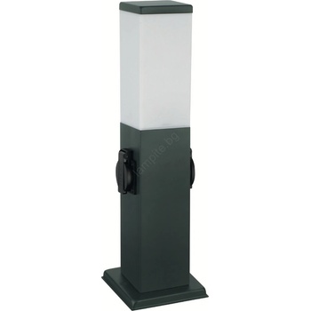 Brilagi -Външна лампа с 2 гнезда SCHUKO NOVA 1xE27/15W/230V 40 cm IP44 антрацит (BG3954)