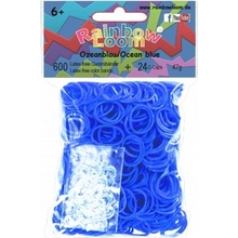 RAINBOW LOOM Original gumičky 600 kusov oceánovo modré