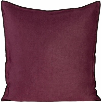 Takoy Jednofarebná z prírodnej ľanovej tkaniny obšitý čiernou niťou-HF-405211 45 x 45 cm