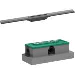 Hansgrohe Комплект душ канал с капак Hansgrohe RainDrain Flex регулируем 80 см черен - матиран хром (56044340+01001180)