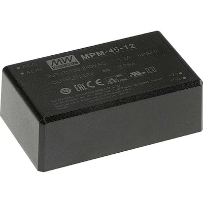 MEAN WELL MPM-45-15 sieťový zdroj AC/DC do DPS 15 V/DC 45 W