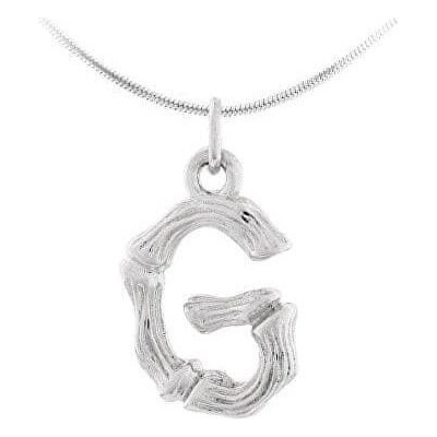 JVD Strieborný prívesok písmeno G SVLP0486XH2000G