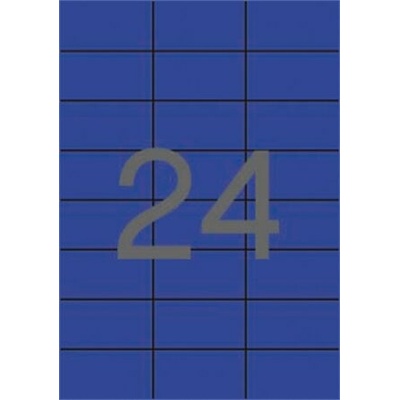 APLI Štítok 70 x 37 mm farebný modrý 480 štítkov balenie 01592