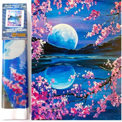 Norimpex Diamantové maľovanie Vychádzajúci mesiac 40x30cm