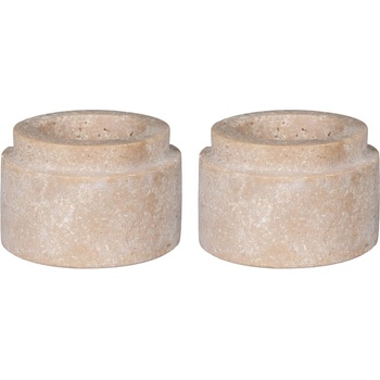 House Nordic Каменни свещници за чаена свещ в комплект от 2 бр. - House Nordic (4561049)
