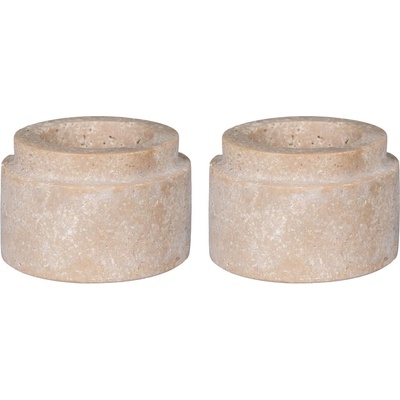 House Nordic Каменни свещници за чаена свещ в комплект от 2 бр. - House Nordic (4561049)
