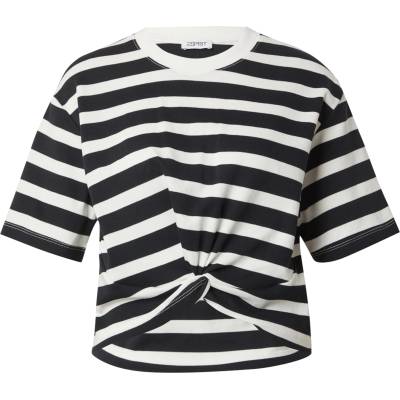 Esprit Тениска черно, бяло, размер l