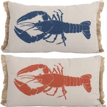 Image 1 of DECORIS ДЕКОРАТИВНА ВЪЗГЛАВНИЦА ОМАР 874004 3х30х50см СИНЯ/ЧЕРВЕНА (874004)