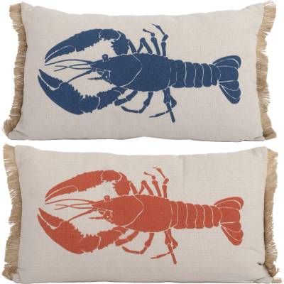 DECORIS ДЕКОРАТИВНА ВЪЗГЛАВНИЦА ОМАР 874004 3х30х50см СИНЯ/ЧЕРВЕНА (874004)