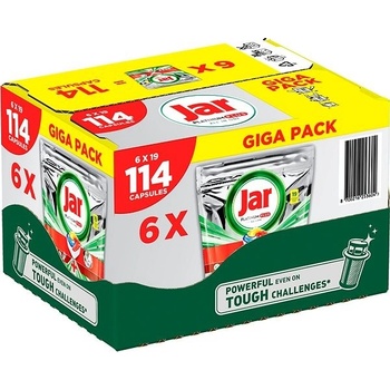 Jar Tablety do myčky Platinum Plus Yellow 6 x 19 ks 114 ks