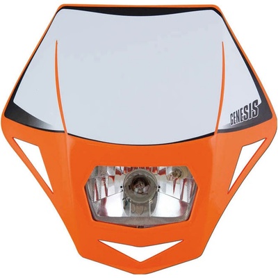 RACETECH (RTECH) přední světlo GENESIS barva oranžová - vyprodej