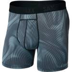 Saxx Мъжко синтетично термобельо Saxx Smooth Flex Light Compression Boxer Brief Synthetic base layer - Smoke Camo / Deep Navy (014-2578-0513)